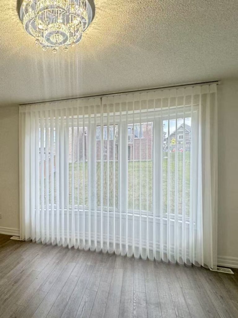 Vertical blinds installation