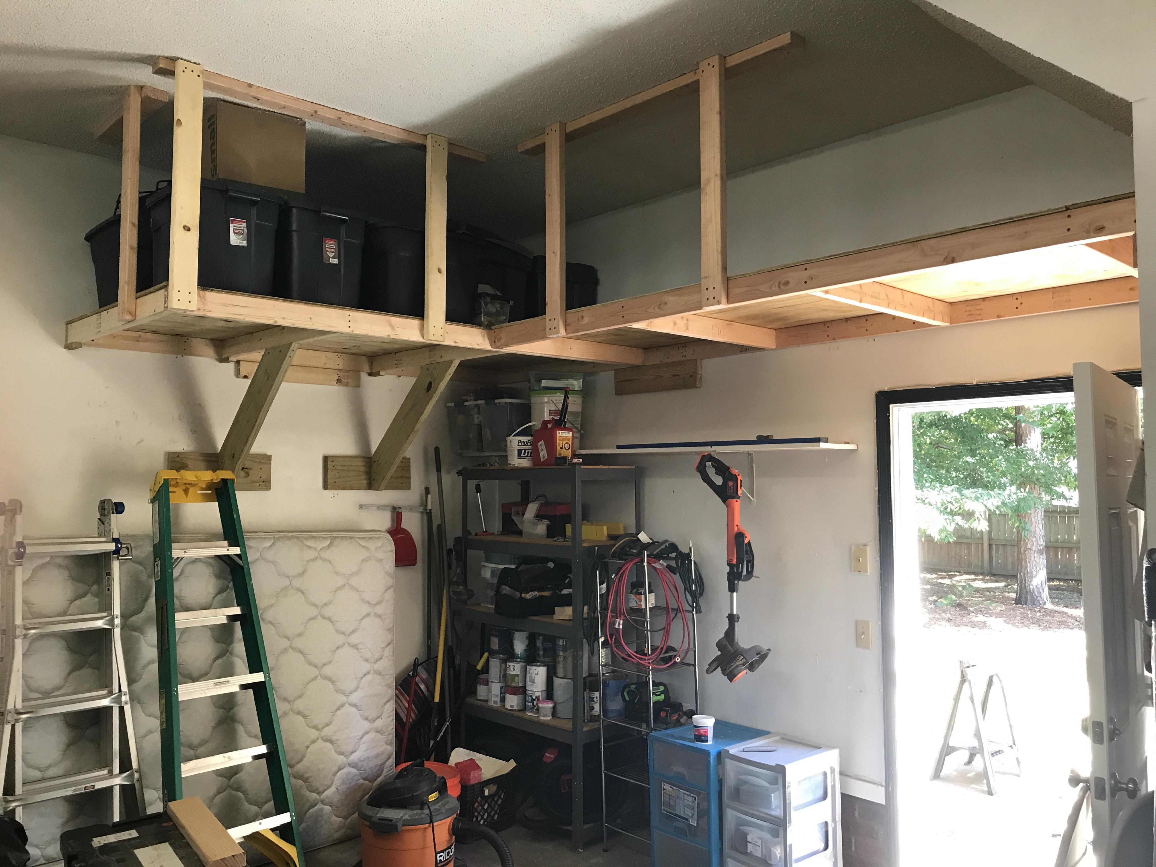 Garage shelving build