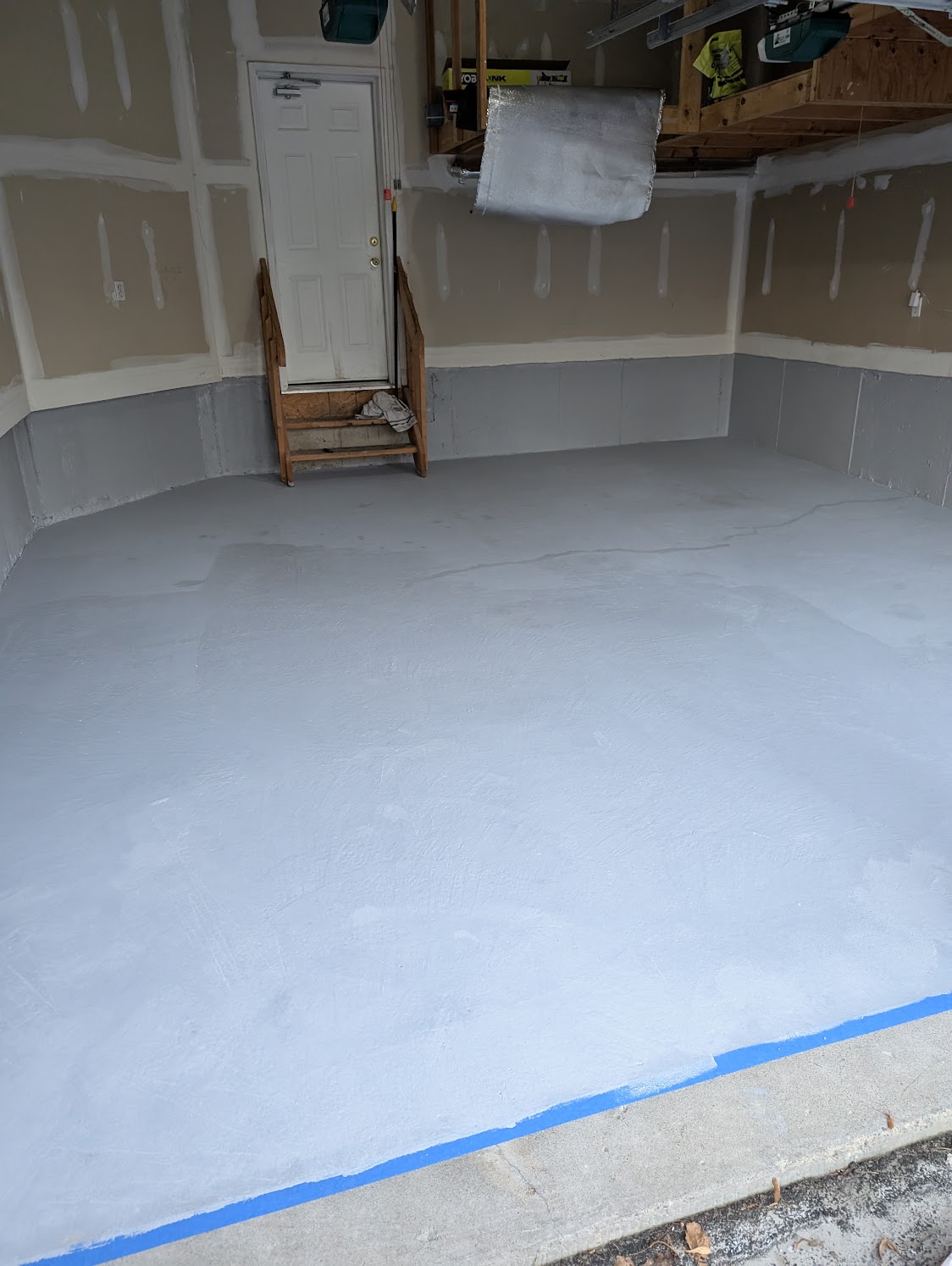Interior painting — finished result