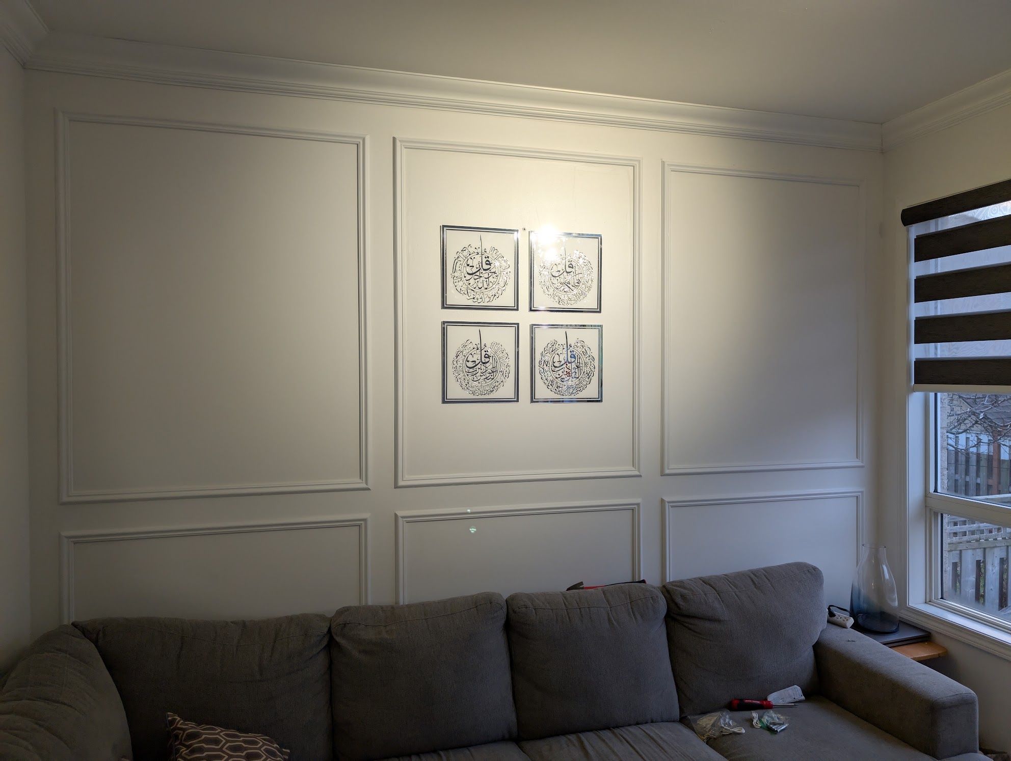 Wall paneling accent wall